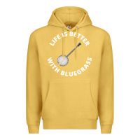 Antique Gold Banjo Bluegrass Music Traditional Musician Funny Gift Premium Hoodie - artisFamous