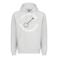 Dove Grey Banjo Bluegrass Music Traditional Musician Funny Gift Premium Hoodie - artisFamous