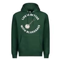 Sports Green Banjo Bluegrass Music Traditional Musician Funny Gift Premium Hoodie - artisFamous
