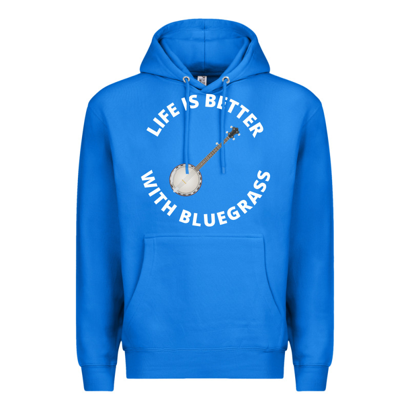 Banjo Bluegrass Music Traditional Musician Funny Gift Premium Hoodie by artisFamous | Teevron