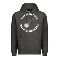 Charcoal Heather Banjo Bluegrass Music Traditional Musician Funny Gift Premium Hoodie - artisFamous