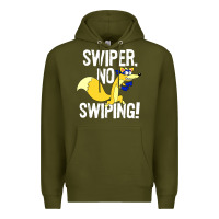 Army Green swiper no swiping Premium Hoodie - artisFamous