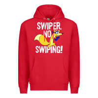 Red swiper no swiping Premium Hoodie - artisFamous