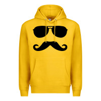 Lemon moustache and sunglasses Premium Hoodie - artisFamous