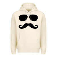 Tofu moustache and sunglasses Premium Hoodie - artisFamous