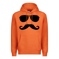Carrot moustache and sunglasses Premium Hoodie - artisFamous