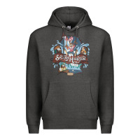 Charcoal Heather Splash Mountain Premium Hoodie - artisFamous