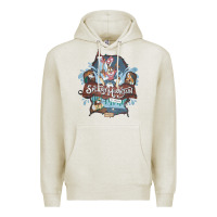 Oatmeal Heather Splash Mountain Premium Hoodie - artisFamous