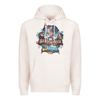 Pale Pink Splash Mountain Premium Hoodie - artisFamous