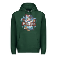 Sports Green Splash Mountain Premium Hoodie - artisFamous