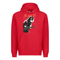 Red Peter Frampton Premium Hoodie - artisFamous