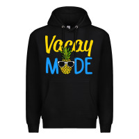 Black vacay mode shirt pineapple Premium Hoodie - artisFamous