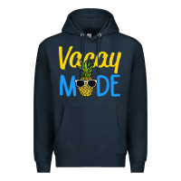Navy vacay mode shirt pineapple Premium Hoodie - artisFamous