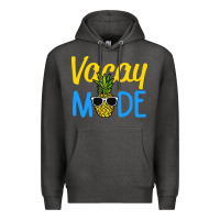 Charcoal Heather vacay mode shirt pineapple Premium Hoodie - artisFamous