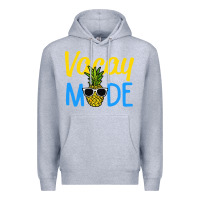 Heather Grey vacay mode shirt pineapple Premium Hoodie - artisFamous