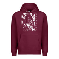 Burgundy vintage japanese anime Premium Hoodie - artisFamous