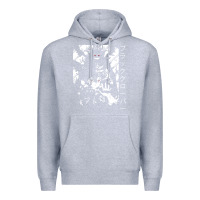 Heather Grey vintage japanese anime Premium Hoodie - artisFamous