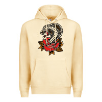Pina Colada the king cobra snake and rose Premium Hoodie - artisFamous
