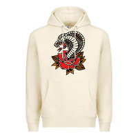 Tofu the king cobra snake and rose Premium Hoodie - artisFamous