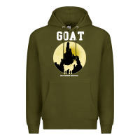 Army Green big thunder mountain goat Premium Hoodie - artisFamous