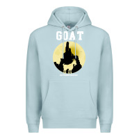 Blue Mist big thunder mountain goat Premium Hoodie - artisFamous