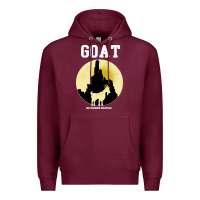 Burgundy big thunder mountain goat Premium Hoodie - artisFamous