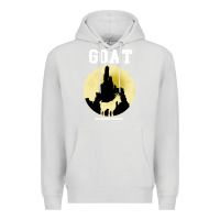 Dove Grey big thunder mountain goat Premium Hoodie - artisFamous