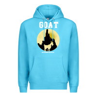 Ocean Blue big thunder mountain goat Premium Hoodie - artisFamous