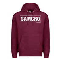 Burgundy samcro Premium Hoodie - artisFamous