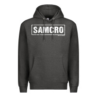 Charcoal Heather samcro Premium Hoodie - artisFamous