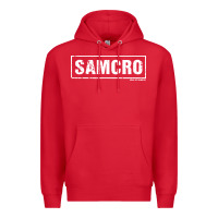 Red samcro Premium Hoodie - artisFamous