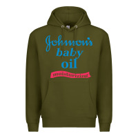 Army Green johnson's baby oil Premium Hoodie - artisFamous