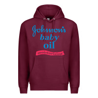 Burgundy johnson's baby oil Premium Hoodie - artisFamous