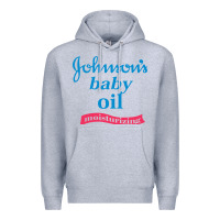 Heather Grey johnson's baby oil Premium Hoodie - artisFamous