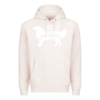 Pale Pink golden retriever - life is golden white Premium Hoodie - artisFamous