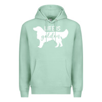 Seafoam golden retriever - life is golden white Premium Hoodie - artisFamous