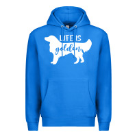 True Royal golden retriever - life is golden white Premium Hoodie - artisFamous