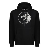 Black Witcher Wolf Premium Hoodie - artisFamous