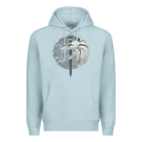 Blue Mist Witcher Wolf Premium Hoodie - artisFamous