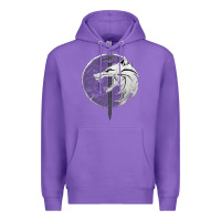 Purple Witcher Wolf Premium Hoodie - artisFamous