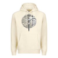 Sandshell Witcher Wolf Premium Hoodie - artisFamous