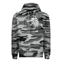 Slate Camo Witcher Wolf Premium Hoodie - artisFamous