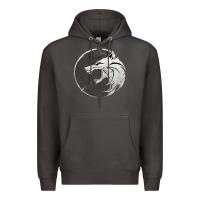 Smoke Witcher Wolf Premium Hoodie - artisFamous