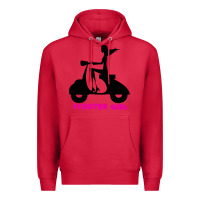 Cardinal scooter girl Premium Hoodie - artisFamous