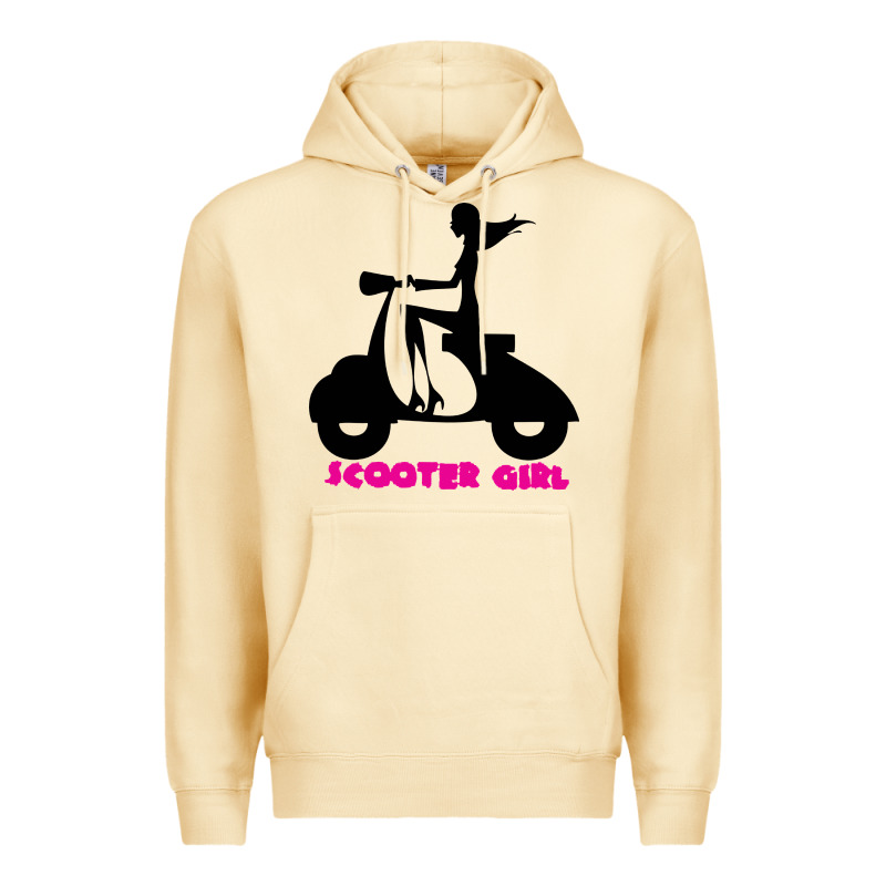 Scooter Girl Premium Hoodie by artisFamous | Teevron