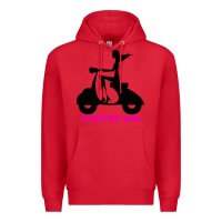 Red scooter girl Premium Hoodie - artisFamous