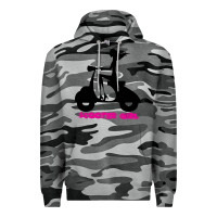 Slate Camo scooter girl Premium Hoodie - artisFamous