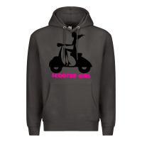 Smoke scooter girl Premium Hoodie - artisFamous