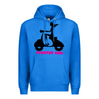 True Royal scooter girl Premium Hoodie - artisFamous
