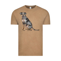Vintage Coffee catahoula leopard dog Vintage Tee - LillyAllenDesigns